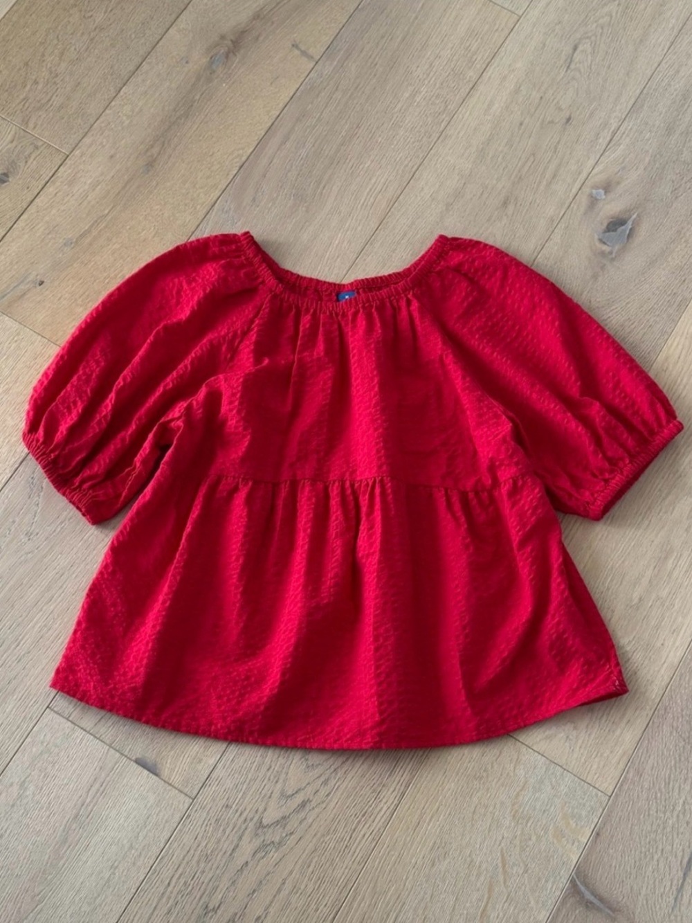 Bright Red Old Navy Peplum Top